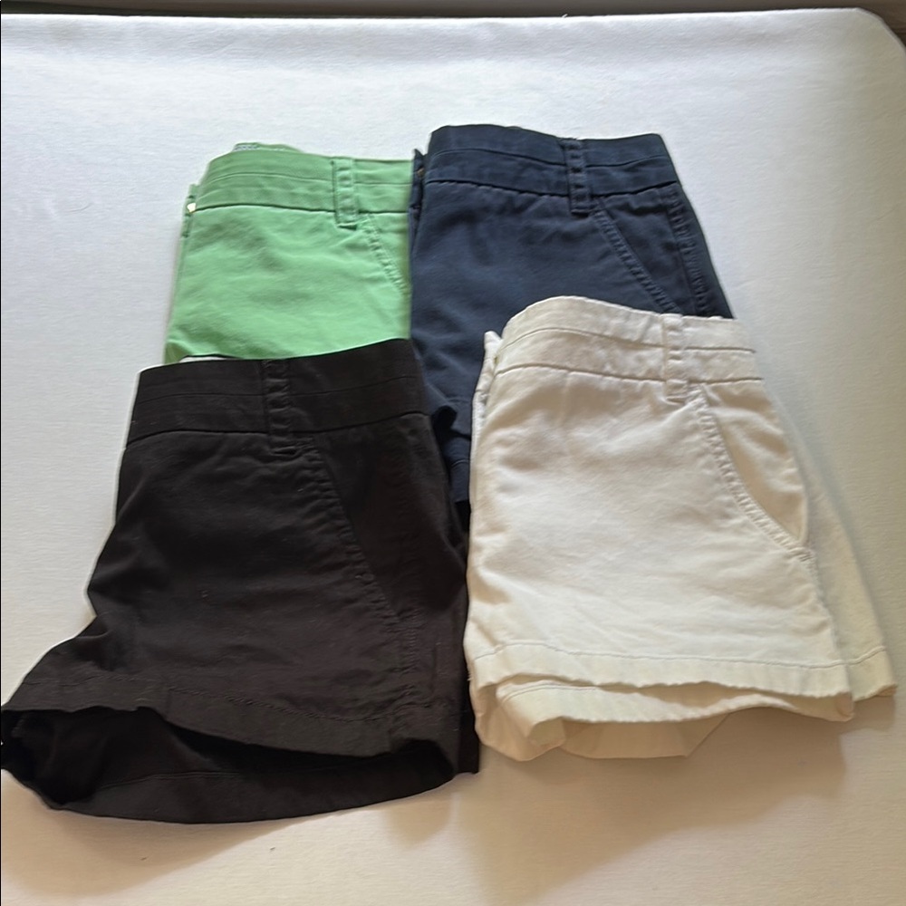 J. Crew Women's Shorts Set - Green, Navy, Black, Cream